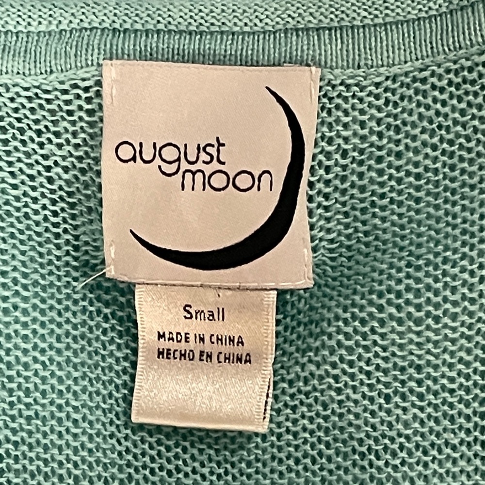 *August Moon Women's Light Blue Knit Tank Top Sz S - Picture 7 of 7